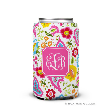 Bright Floral Can Koozie