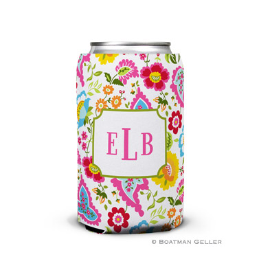 Bright Floral Can Koozie