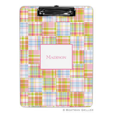 Madras Patch Pink Clipboard