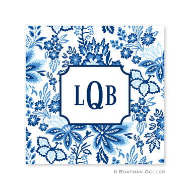 Classic Floral Blue Coasters