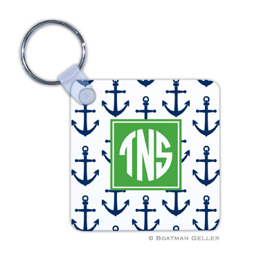 Anchors Navy Key Chain