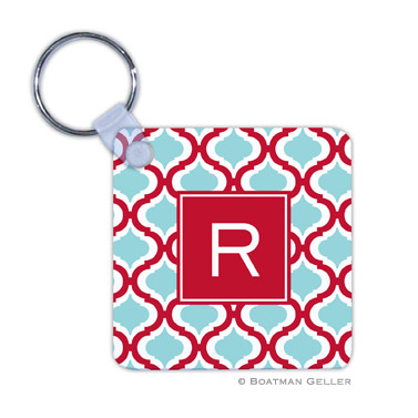 Kate Red & Teal Key Chain
