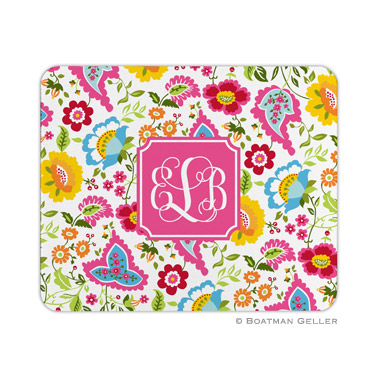 Bright Floral Mouse Pad by Boatman Geller