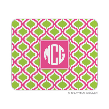 Kate Raspberry & Lime Mouse Pad by Boatman Geller