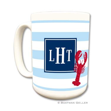 Stripe Lobster Coffee Mug
