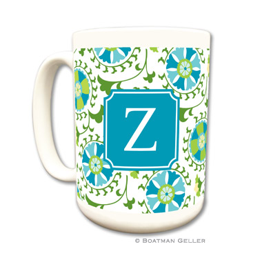 Suzani Teal Coffee Mug