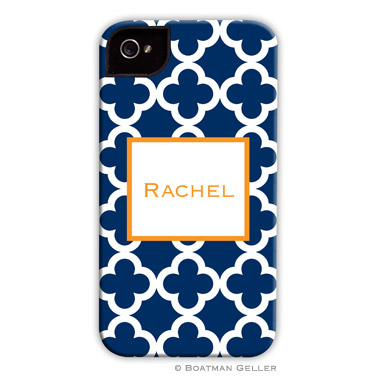 iPod & iPhone Cell Phone Case - Bristol Tile Navy by Boatman Geller, Discounted