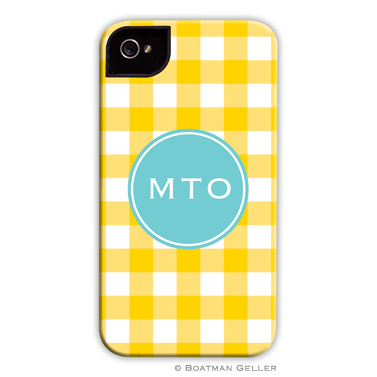 iPod & iPhone Cell Phone Case - Classic Check Sunflower