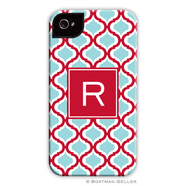 iPod & iPhone Cell Phone Case - Kate Red & Teal