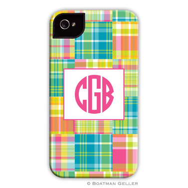 iPod & iPhone Cell Phone Case - Madras Patch Bright