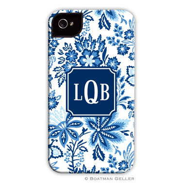 iPod & iPhone Cell Phone Case - Classic Floral Blue