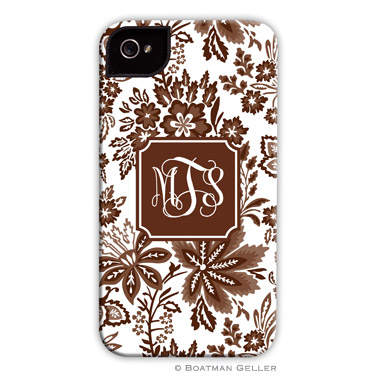 iPod & iPhone Cell Phone Case - Classic Floral Brown