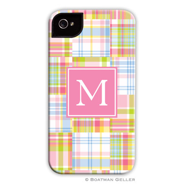 iPod & iPhone Cell Phone Case - Madras Patch Pink