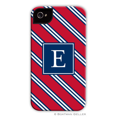 iPod & iPhone Cell Phone Case - Repp Tie Red & Navy