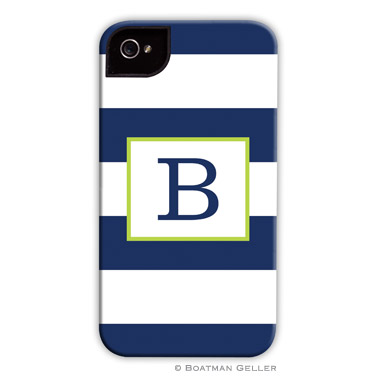 iPod & iPhone Cell Phone Case - Awning Stripe Navy