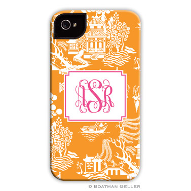 iPod & iPhone Cell Phone Case - Chinoiserie Tangerine