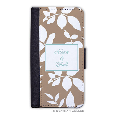 iPod & iPhone Cell Phone Case - Silo Leaves Mocha 1