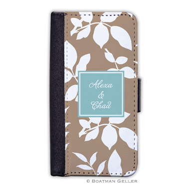 iPod & iPhone Cell Phone Case - Silo Leaves Mocha 1
