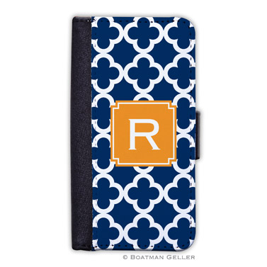 iPod & iPhone Cell Phone Case - Bristol Tile Navy 1