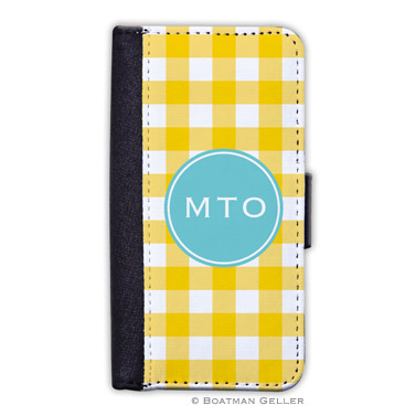 iPod & iPhone Cell Phone Case - Classic Check Sunflower 1