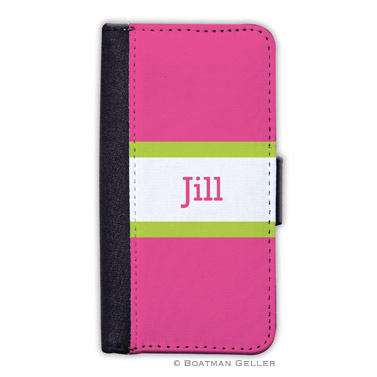 iPod & iPhone Cell Phone Case - Stripe Raspberry & Lime 1