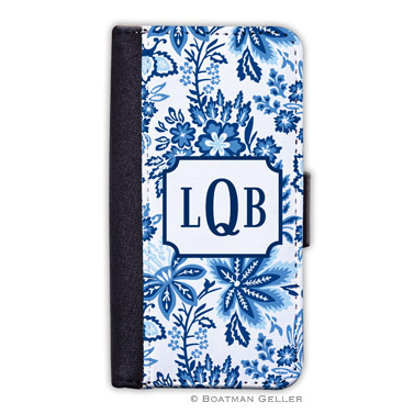 iPod & iPhone Cell Phone Case - Classic Floral Blue 1