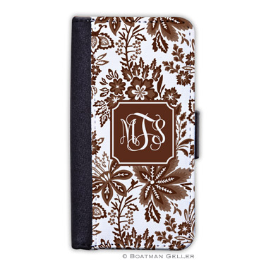 iPod & iPhone Cell Phone Case - Classic Floral Brown 1
