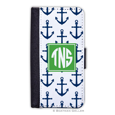 iPod & iPhone Cell Phone Case - Anchors Navy 1
