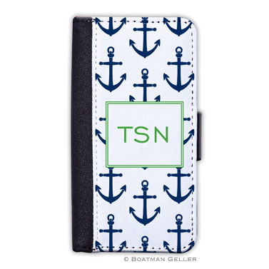 iPod & iPhone Cell Phone Case - Anchors Navy 1