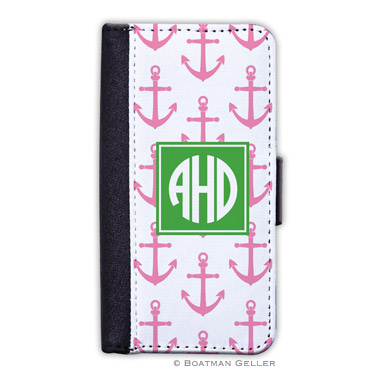 iPod & iPhone Cell Phone Case - Anchors Pink 1