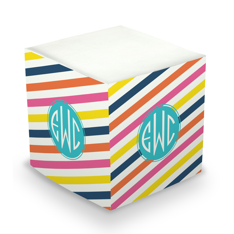 Fruit Stripe Sticky Memo Cube 675 sheets by Dabney Lee
