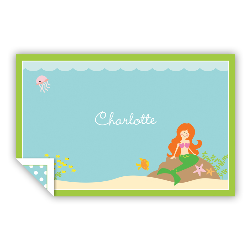 Mermaid, Customized Personalized Laminated Placemat