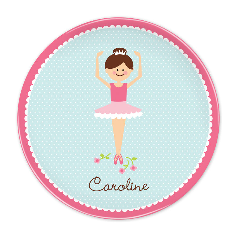 Personalized Ballerina, Customized 10 inch Plate