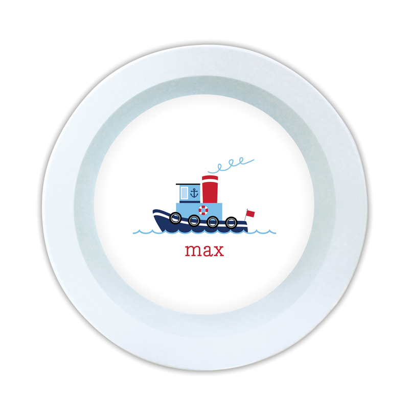 Tug Personalized 5 inch Round Bowl