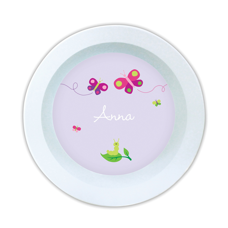 Butterfly Personalized 5 inch Round Bowl
