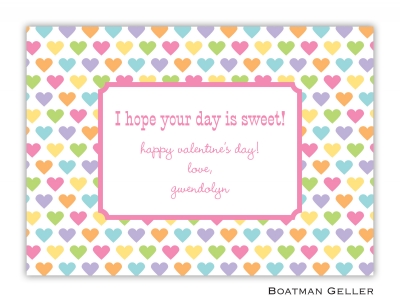 Candy Hearts Boatman Geller Valentine Card