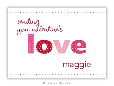 Love Valentine Exchange Boatman Geller Valentine Card