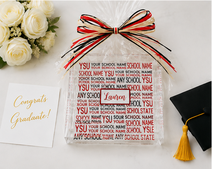 Graduation and college acceptance gift personalized acrylic tray