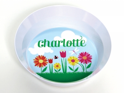 Melamine Bowl - Ladybug Garden , Discounted, by Inviting Company