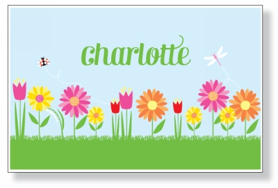 Laminated Placemat - Ladybug Garden , Discounted, by Inviting Company