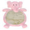 Plush elephant play mat for baby in pink
