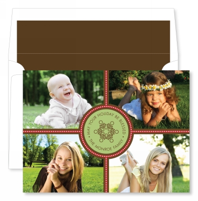Snowflake Square Flat Photo Card by Noteworthy Collections