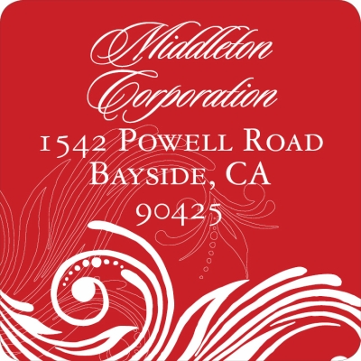 Formal Scroll Berry Label by Noteworthy Collections