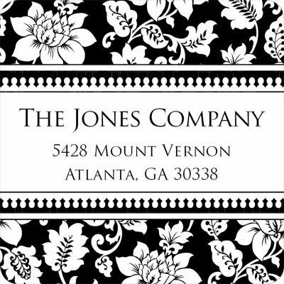 Holiday Damask Ebony Label by Noteworthy Collections