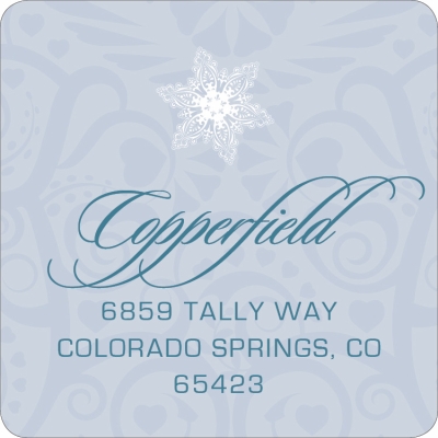 Filigree Snowflake Silver Label by Noteworthy Collections