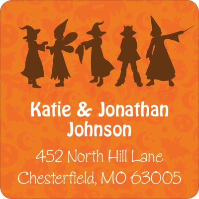 Trick or Treat Silhouette Label by Noteworthy Collections