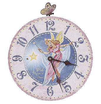 Fairy Themed Vintage Clock