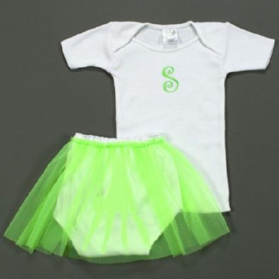 Initial tutu - Lime Green