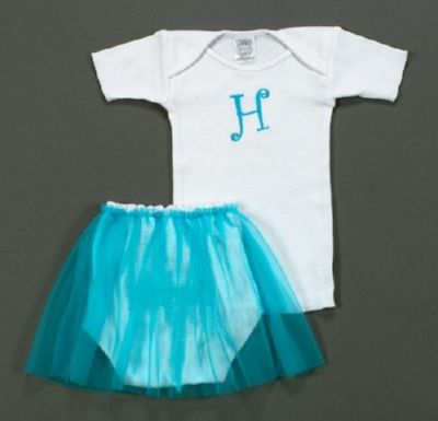 Initial tutu - Turquoise