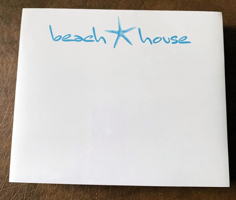 Beach House Notepad, and available lucite tray holder
